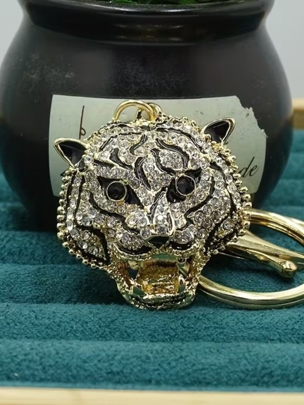tiger head bag charm